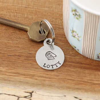 Personalised Zodiac Star Sign Pewter Keyring Birthday Gift, 7 of 9