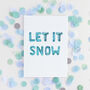 Let It Snow Watercolour Christmas Card, thumbnail 1 of 2