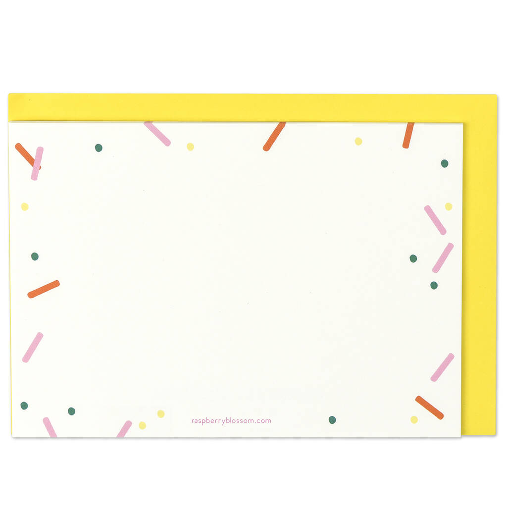 'Confetti' Happy Notes Notecards By Raspberry Blossom