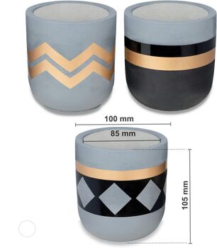 Three Set Of Small Ceramic Indoor Plant Pots, 7 of 7