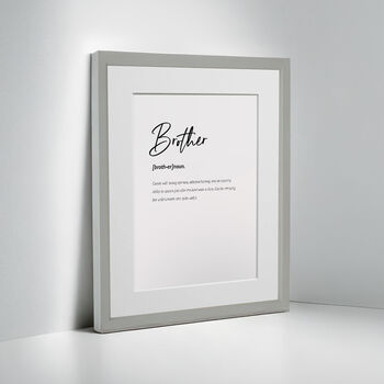 Personalised Brother Family Keepsake Framed Print, 8 of 10