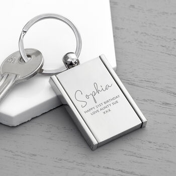 Personalised Special Person Mini Frame Keyring, 4 of 7