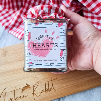 Little Jar Of Hearts Biscuits Gift, Luxury Biscuits, 4 of 8