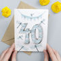 Happy 40th Birthday Greeting Card Dragonflies, thumbnail 2 of 2