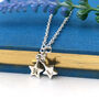 Silver Zodiac Sign Initial Star Birthday Bracelet, thumbnail 1 of 11