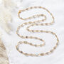 Moonstone 18 K Gold Plated Silver Chain Necklace, thumbnail 7 of 10