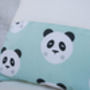 Panda Name Cushion Mint And Grey, thumbnail 5 of 5
