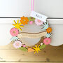 Floral Hand Painted Wreath, thumbnail 2 of 6