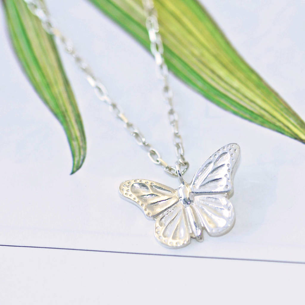 Sterling Silver Butterfly Necklace By Heather Scott Jewellery ...