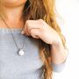 Silver Pearl Breastfeeding Teething Necklace For Her, thumbnail 3 of 5