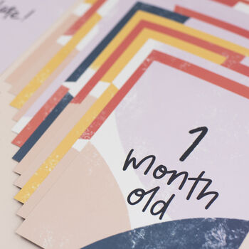 Colourful Baby Milestone Cards, 10 of 11