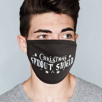 Unisex Christmas Slogan Face Mask, 3 of 8