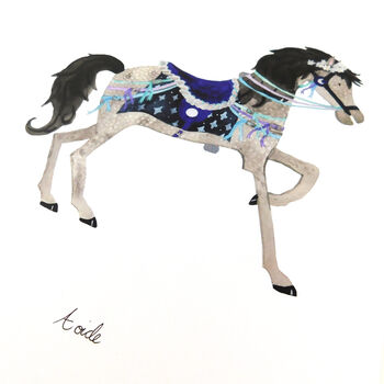 Aoide The Carousel Horse Art Print, 2 of 9