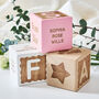 Personalised Scallop New Baby Gift Keepsake Wooden Block, thumbnail 3 of 10