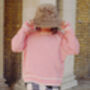 Pink Piped Detail Knit Jumper, thumbnail 5 of 6