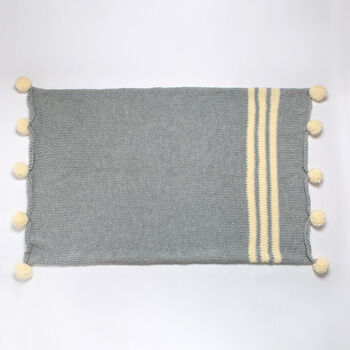 College Blanket Beginners Knitting Kit, 3 of 11