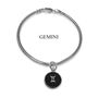 Zodiac Star Sign Sterling Silver And Leather Bracelet, thumbnail 6 of 12