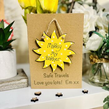 Personalised Good Luck On Your Travels Card Keepsake, 5 of 6