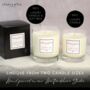 Engagement Gift Set, Personalised Scented Candle Gift, thumbnail 2 of 6