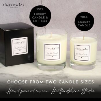 Engagement Gift Set, Personalised Scented Candle Gift, 2 of 6