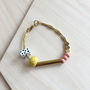 Marble And Brass Dots Bracelet, thumbnail 4 of 7