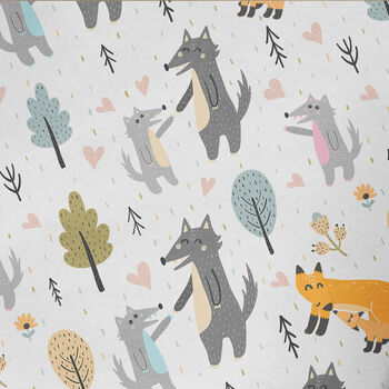 Mothers Day Wrapping Paper Roll Fox Wolf Baby, 2 of 3