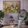 Summer Solstice Floral Painting Canvas Print, thumbnail 1 of 4