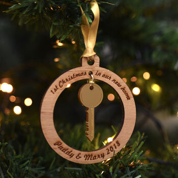 1st Christmas In New Home Personalised Christmas Bauble, 5 of 6