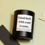 Good Luck With Exams Candle Gift For Student, thumbnail 2 of 5