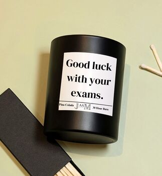 Good Luck With Exams Candle Gift For Student, 2 of 5