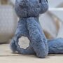Pip The Long Leg Blue Teddy Bear Soft Toy, thumbnail 3 of 3
