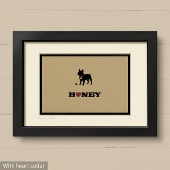 Personalised French Bulldog Print For One Or Two Dogs, 5 of 12