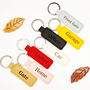Personalised Leather Keychain – Custom Engraved Gift, thumbnail 1 of 6