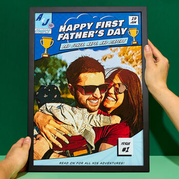 Personalised Dad Birthday Comic Poster, 9 of 11