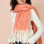 Pastel Orange Winter Scarf, thumbnail 4 of 4
