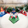 Festive Gonk Christmas Crackers Set Of Six, thumbnail 6 of 9