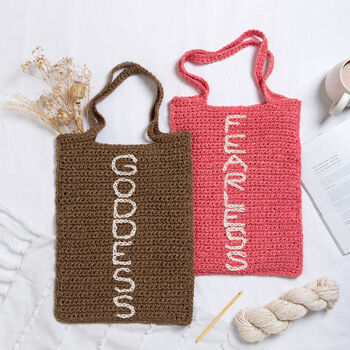 Fearless Tote Bag Easy Crochet Kit, 2 of 10