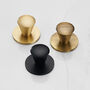 Solid Brass Gold And Black Cone Cupboard Door Handles, thumbnail 1 of 11