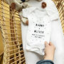 Our First Father's Day 2023 Personalised Baby Grow, thumbnail 1 of 12