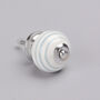 G Decor Pastel Grey White Handmade Ceramic Door Knobs, thumbnail 7 of 8