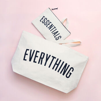 'Essentials' Oversized Canvas Pouch, 4 of 4