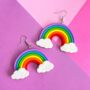 Pride Lgbtq Rainbow Earrings, thumbnail 1 of 3
