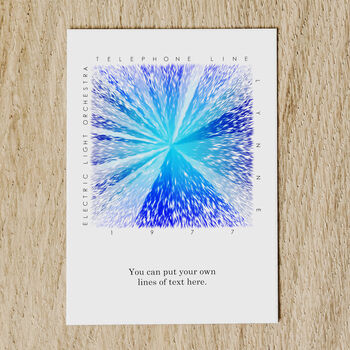 Personalised Favourite Song Abstract Art Music Card, 9 of 9