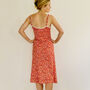 Lacey Nightie In Orange Ditzy Floral, thumbnail 3 of 5