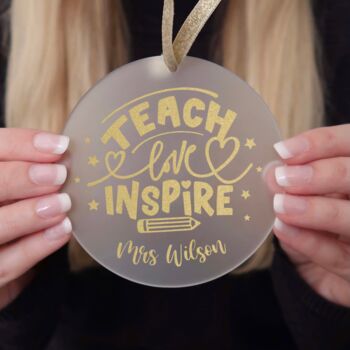 Teach Love Inspire Christmas Gift For Teachers, 2 of 3