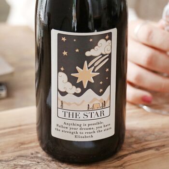 Personalised Tarot Card Bottle Of Wine, 4 of 7