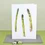 Card With Asparagus Illustration, thumbnail 1 of 3