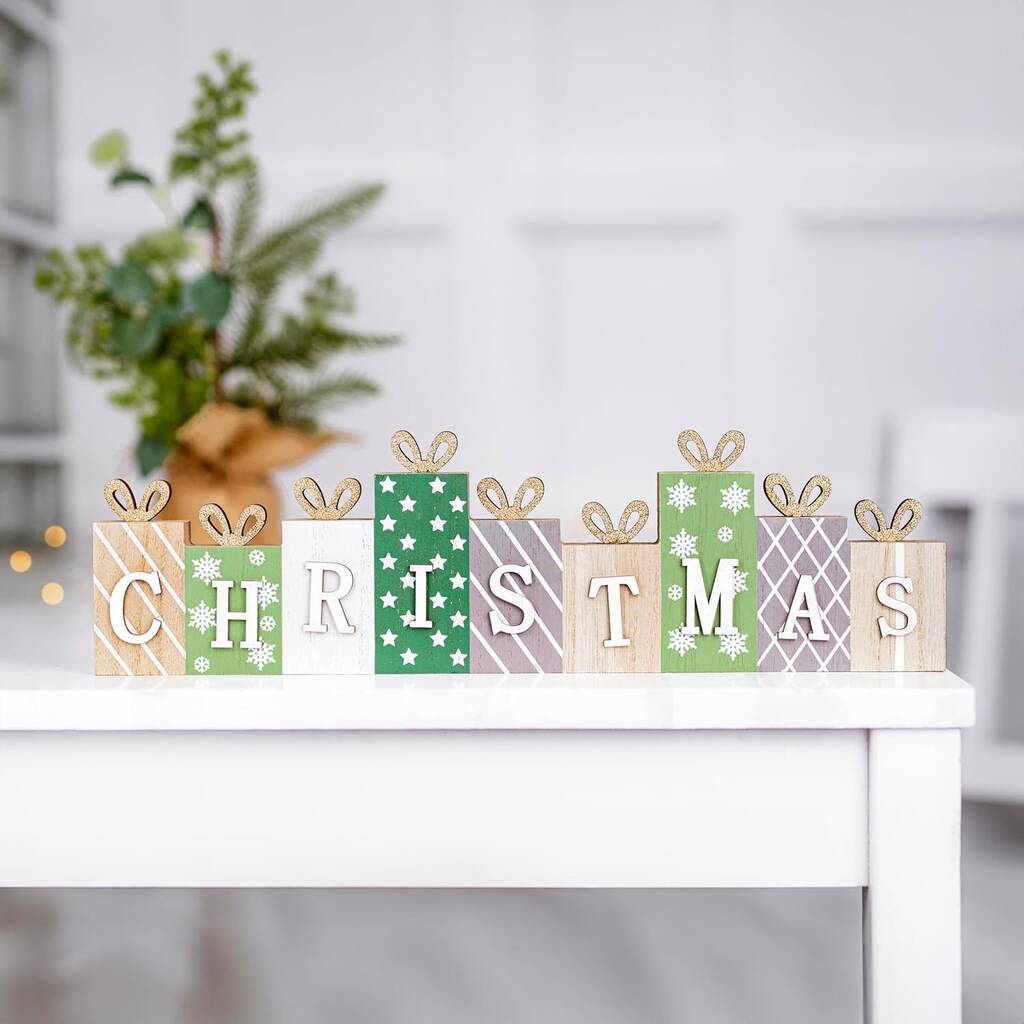 Wooden 40cm Christmas Sign Plaque