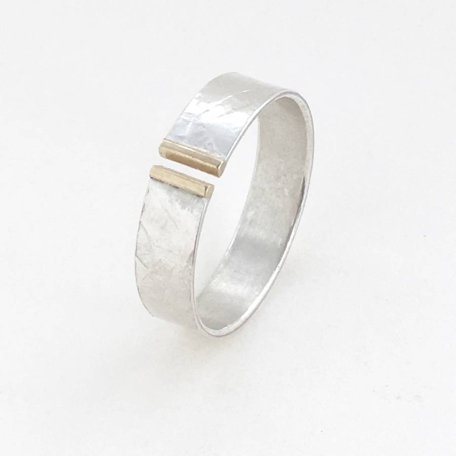 Petals 'Cigar Band' Embossed Ring By papermetal
