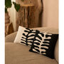 Organic Shape Wool And Cashmere Knitted Cushion Black, thumbnail 1 of 4